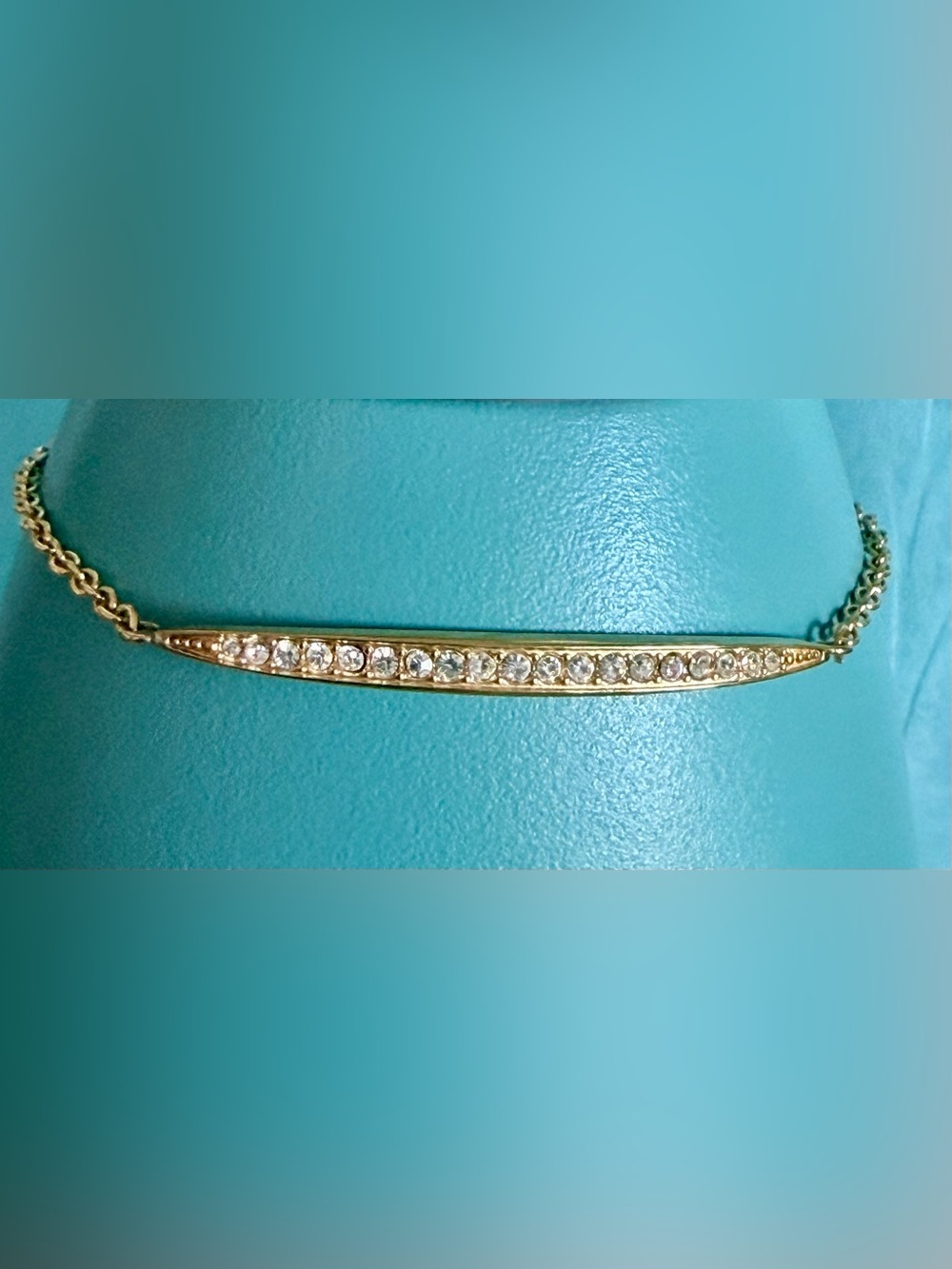 Michael Kors Gold Bracelet with Clear Crystals